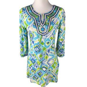 Barbara Gerwit Vintage Knit Dress V Neck Style Size Small